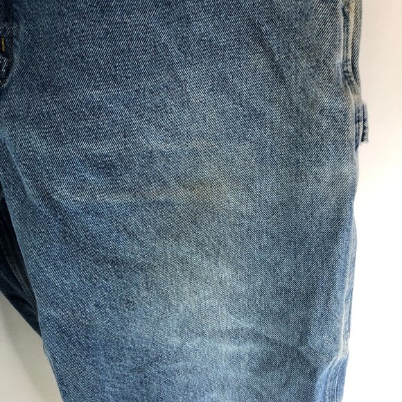 Carhartt Signature Denim Dungaree Original Carpenter Jeans 40x32 Actual 38x31 - Picture 2 of 9